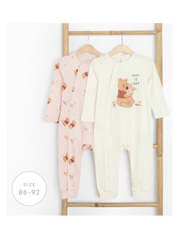 COOL CLUB Śpioszki (2 szt.) w kolorze kremowym i jasnoróżowym