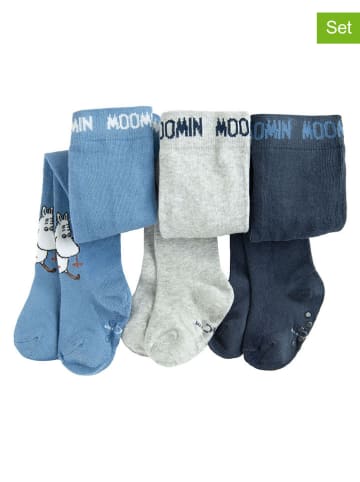 COOL CLUB 3er-Set: Strumpfhosen in Blau/ Dunkelblau/ Grau