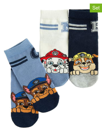 COOL CLUB 3-delige set: sokken donkerblauw/crème/lichtblauw