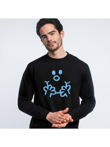 WOOOP Sweatshirt "Visage Monsieur" zwart