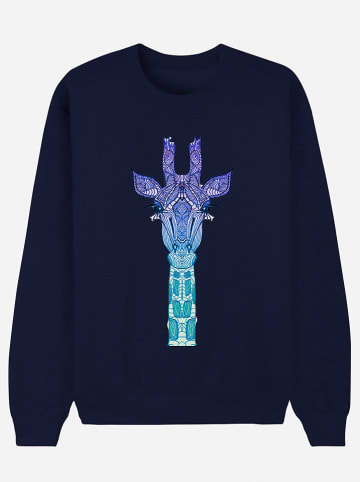 WOOOP Bluza "Giraffe Mint" w kolorze granatowym