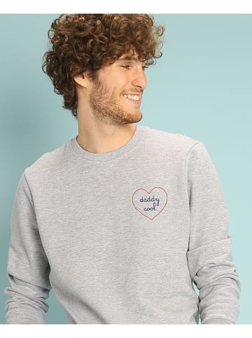 WOOOP Sweatshirt "Daddy Cool" in Grau