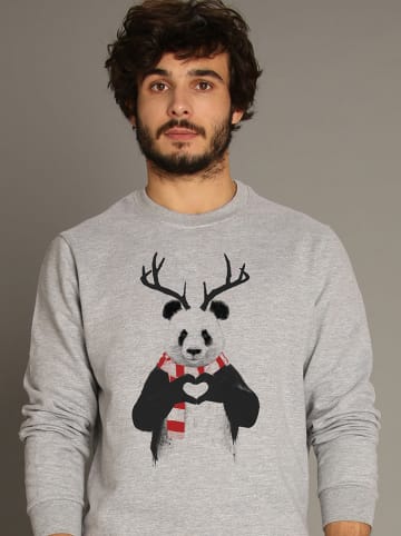 WOOOP Sweatshirt "XMAS Panda" grijs