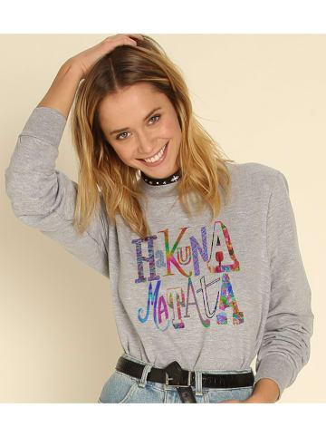 WOOOP Sweatshirt "Hakuna Matata" in Grau