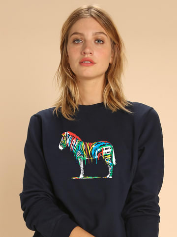 WOOOP Sweatshirt "Fresh Paint" in Dunkelblau