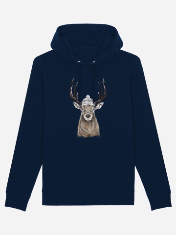 WOOOP Hoodie in Dunkelblau