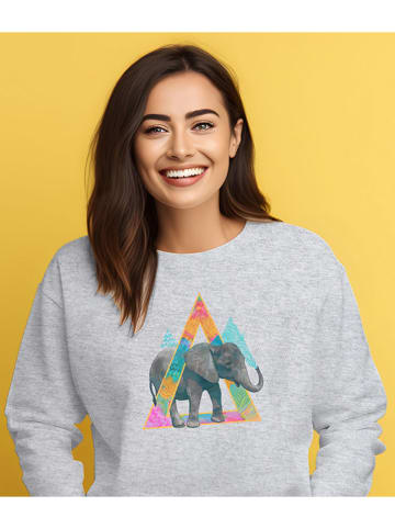 WOOOP Bluza "Elephant" w kolorze szarym