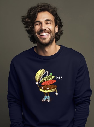 WOOOP Sweatshirt in Dunkelblau