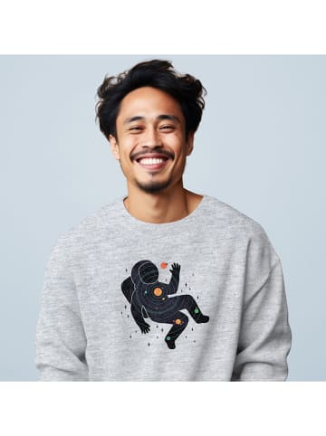 WOOOP Sweatshirt "Inner space" in Grau