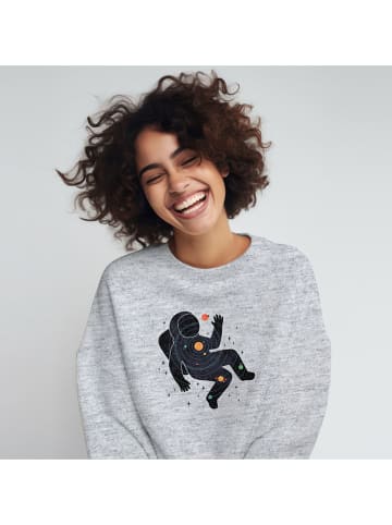 WOOOP Sweatshirt "Inner space" in Grau