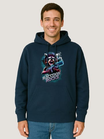 WOOOP Bluza "Raccoon Rocks" w kolorze granatowym