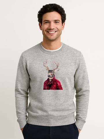 WOOOP Bluza w kolorze szarym