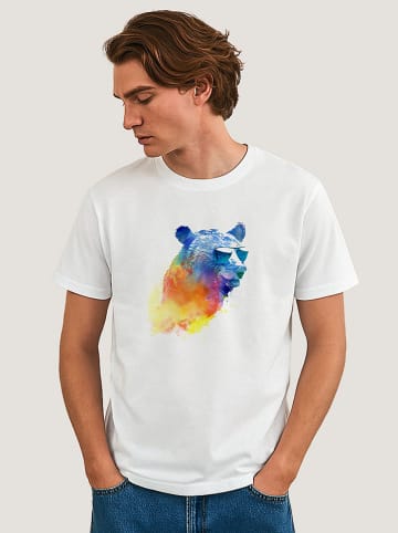 WOOOP Shirt "Sunny Bear" in Weiß