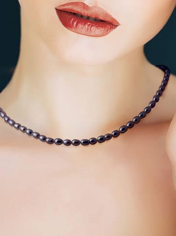 Mitzuko Naszyjnik perłowy w kolorze tahiti - dł. 42 cm