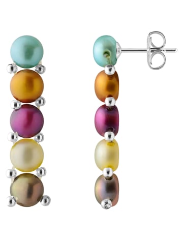 Pearl Addict Silber-Ohrstecker mit Perlen