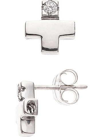 DYAMANT Silber-Ohrstecker mit Diamanten
