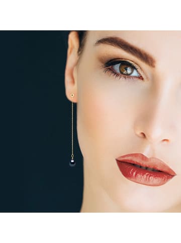 Mitzuko Gold-Ohrhänger mit Perlen