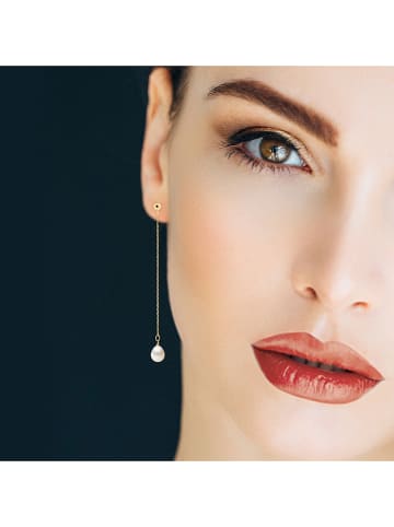 Mitzuko Złote kolczyki z perłami