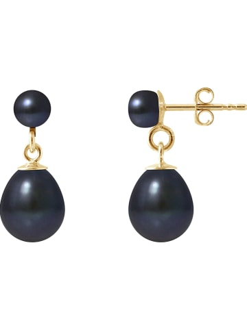 Mitzuko Złote kolczyki-wkrętki z perłami