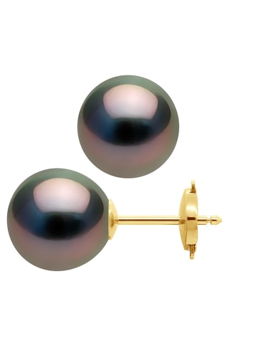 Mitzuko Gouden oorstekers met parels