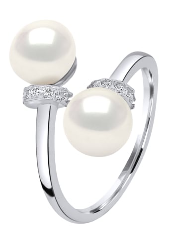 Mitzuko Zilveren ring met parels