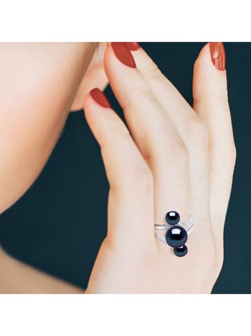 Mitzuko Zilveren ring met parels