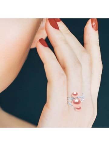 Mitzuko Srebrny pierścionek z perłami