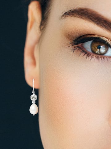 Pearline Srebrne kolczyki z perłami