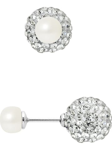 Mitzuko Srebrne kolczyki-wkrętki z perłami