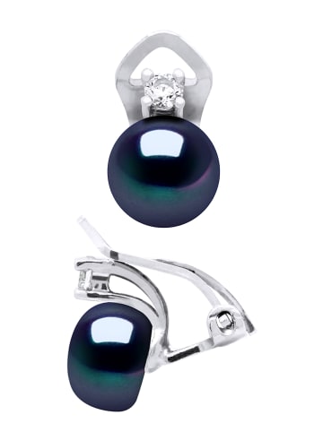 Mitzuko Zilveren oorclips met parels