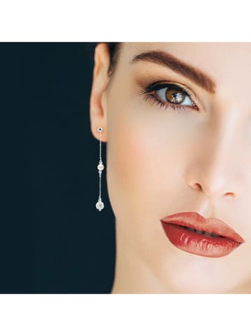 Mitzuko Srebrne kolczyki-wkrętki z perłami