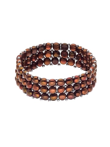Mitzuko Perlen-Armband in Braun