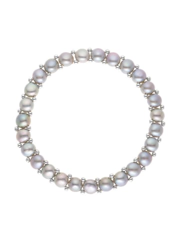 Mitzuko Perlen-Armband in Grau