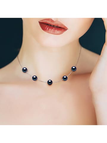 Mitzuko Srebrny naszyjnik z perłami - dł. 42 cm