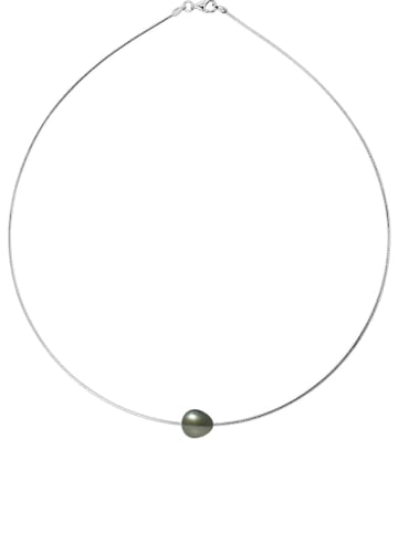 Pearline Srebrny naszyjnik z perłą tahiti - dł. 42 cm