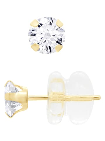 DYAMANT Gold-Ohrstecker mit Edelsteinen