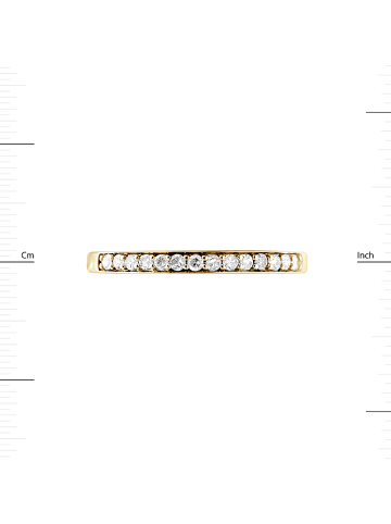 DYAMANT Złoty pierścionek z diamentami