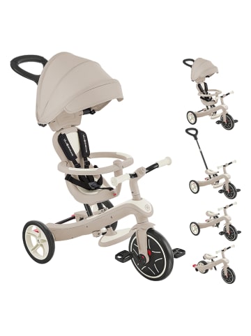 GLOBBER Driewieler "Explorer Trike 4in1" crème - vanaf 10 maanden