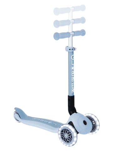 GLOBBER Scooter "Junior Foldable Lights Eco" mit Leuchtrollen in Blau - ab 2 Jahren