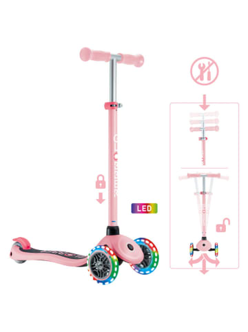 GLOBBER Step "Primo Lights" met led-wielen lichtroze - vanaf 3 jaar
