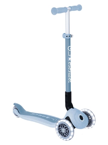GLOBBER Scooter "Primo Foldable Lights" mit Leuchtrollen in Blau - ab 3 Jahren