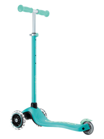 GLOBBER Scooter "Primo Plus Glow Lights" mit Leuchtrollen in Türkis - ab 3 Jahren