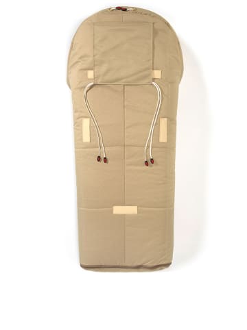 Hofbrucker Lammfell-Fußsack "Iglu" in Beige - (L)95 x (B)34 cm