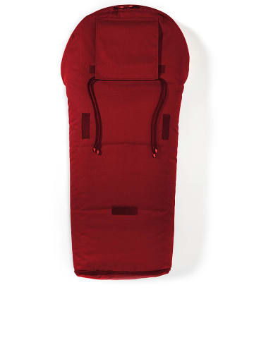 Hofbrucker Lammfell-Fußsack "Iglu" in Rot - (L)95 x (B)34 cm