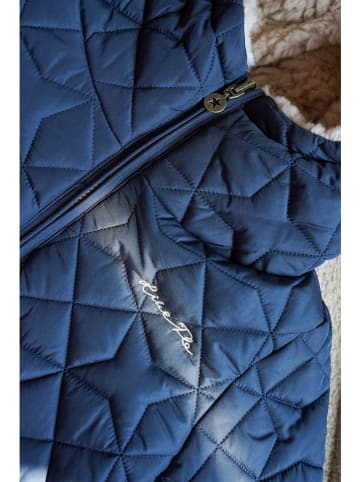 Like Flo Wende-Winterjacke in Dunkelblau/ Beige