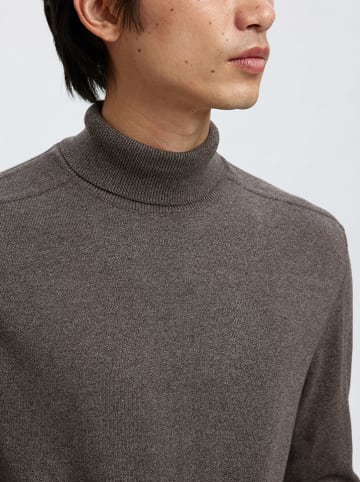 SELECTED HOMME Rollkragenpullover "Kris" in Taupe