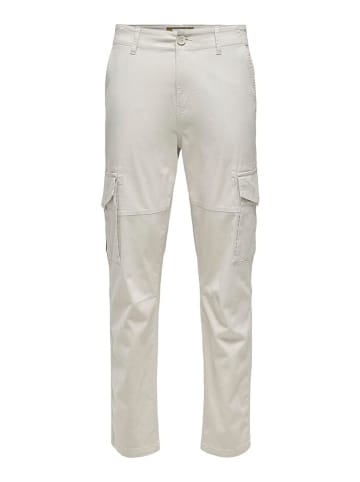ONLY & SONS Cargohose in Creme