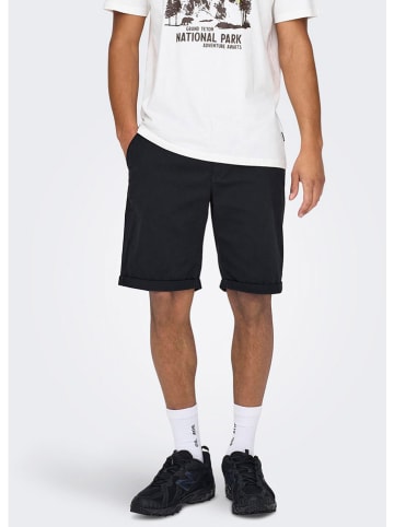 ONLY & SONS Shorts "Peter" in Schwarz
