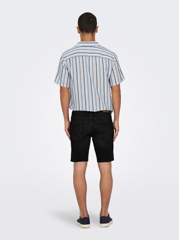 ONLY & SONS Jeansshorts "Weft" in Schwarz
