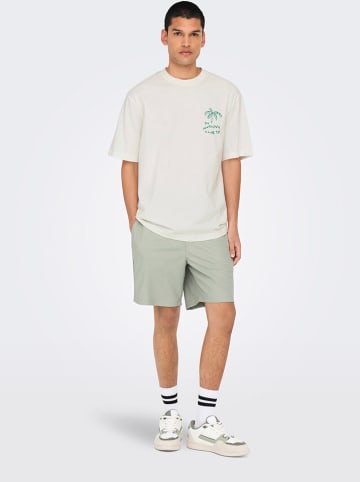 ONLY & SONS Shirt "Milo" in Weiß/ Grün
